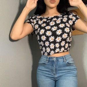 Flower crop top